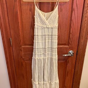 Willow and Clay cream colored maxi dress